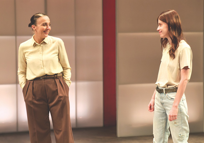 Amanda Abbington and Rosie Day in When It Happens to You photo- mark douet